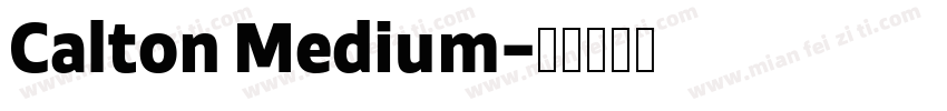 Calton Medium字体转换
